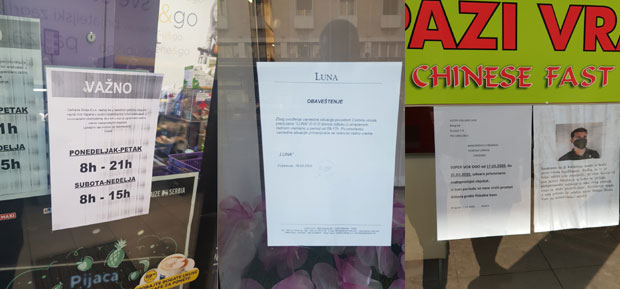 Неки затварају кладионице, неки траже раднике, а неки преполовили цене: Овако изгледају београдски излози за време короне (ФОТО)